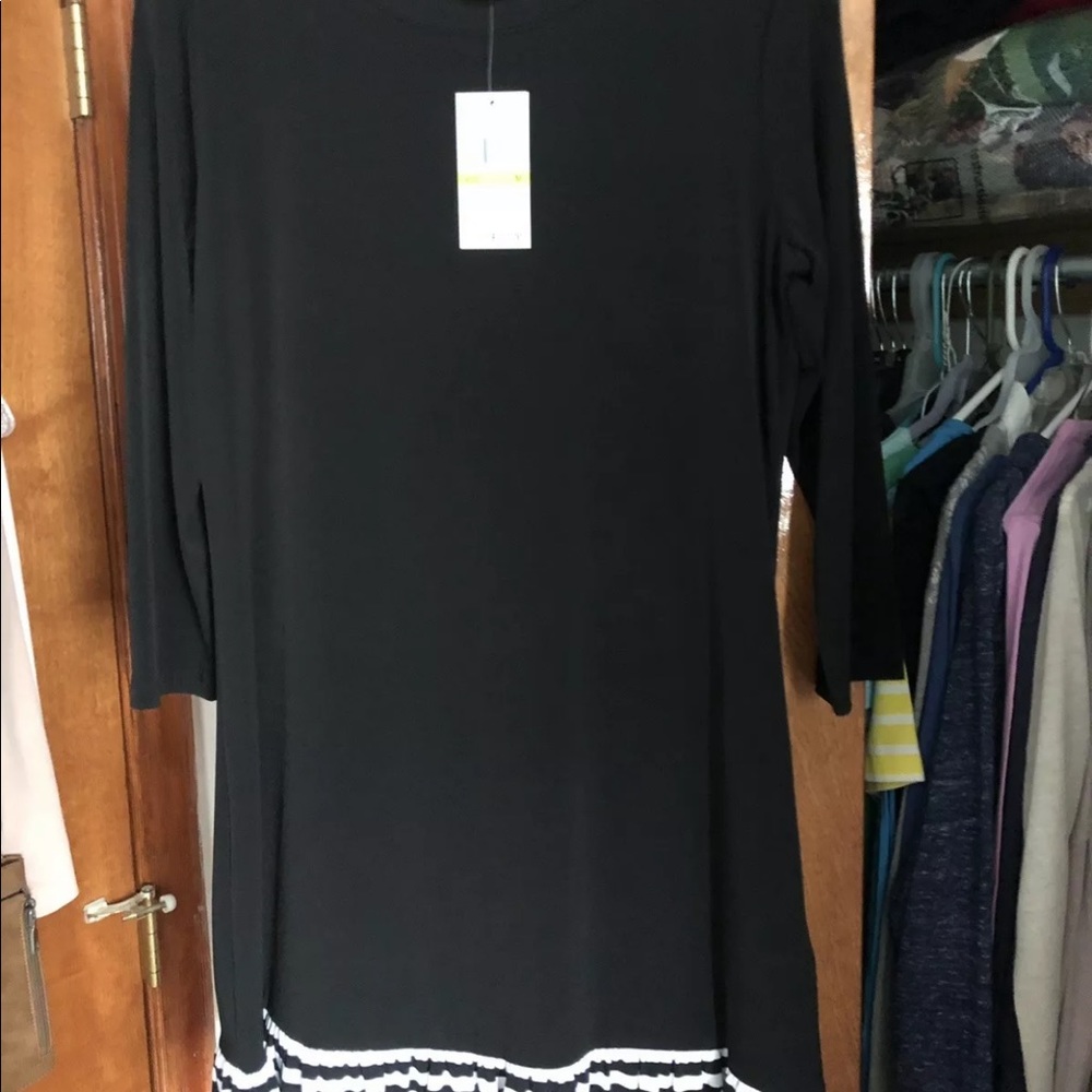 NWT LADIES MICHAEL KORS BLACK DRESS SZ MEDIUM